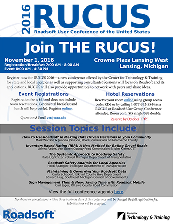 RUCUS 2016 Details