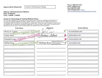 professional sign in sheet